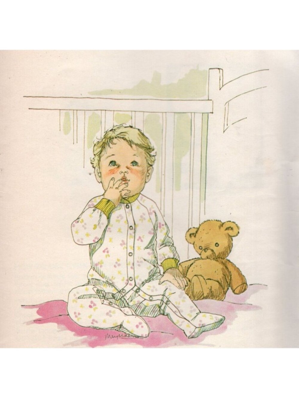 70s Kwik-Sew Pattern 853 Baby Sleeper Sewing Pattern Sizes Infant to 12 mo Uncut